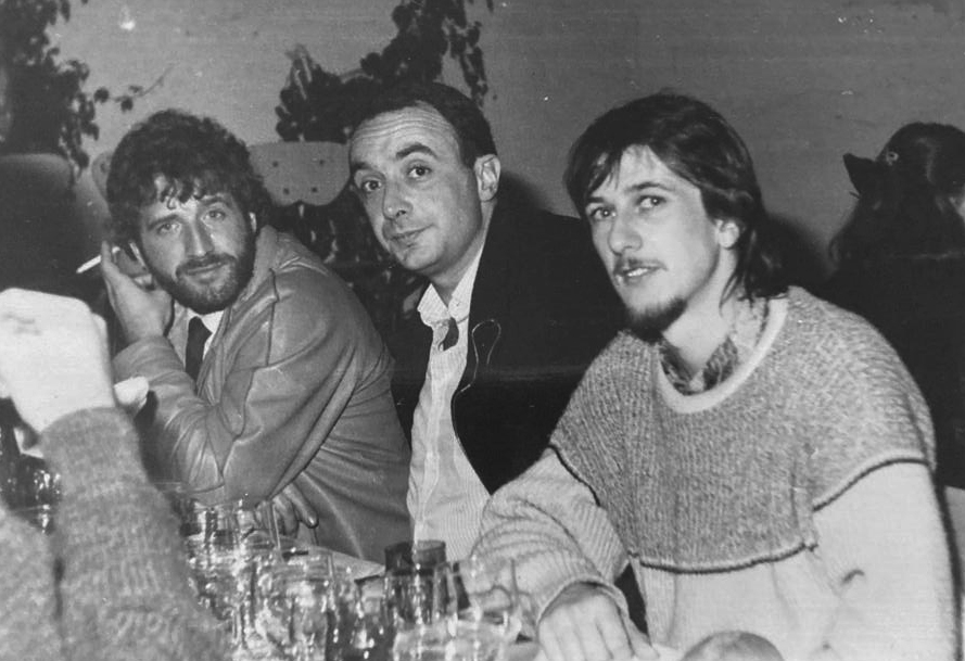 Fotografía con Julen Perurena, psicólogo y José Luis Arrese, psiquiatra. Años 80